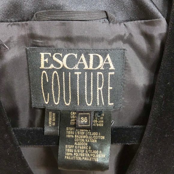 Vintage Escada Couture Beaded Bolero Jacket - Picture 4 of 4